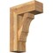 Ekena Millwork Balboa Block Rough Sawn Bracket w/ Offset Brace, Western Red Cedar, 8"W x 20"D x 28"H BKT0806X20X28BOA05RWR - alternate 1